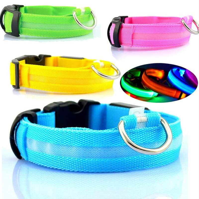 LED Glow Dog Collar – Night Safety, USB Rechargeable, Adjustable for Dogs & Cats